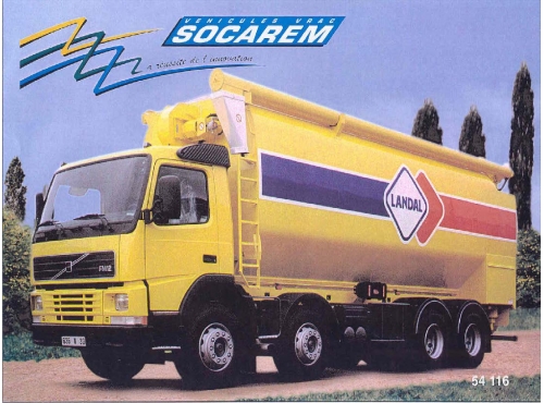 Citerne aliment / porteur 8x4 Volvo