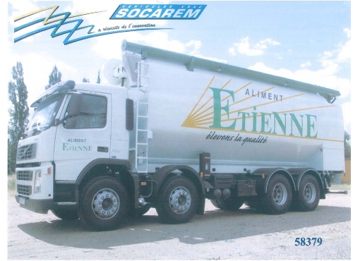 Citerne aliment / porteur 8x4 Volvo